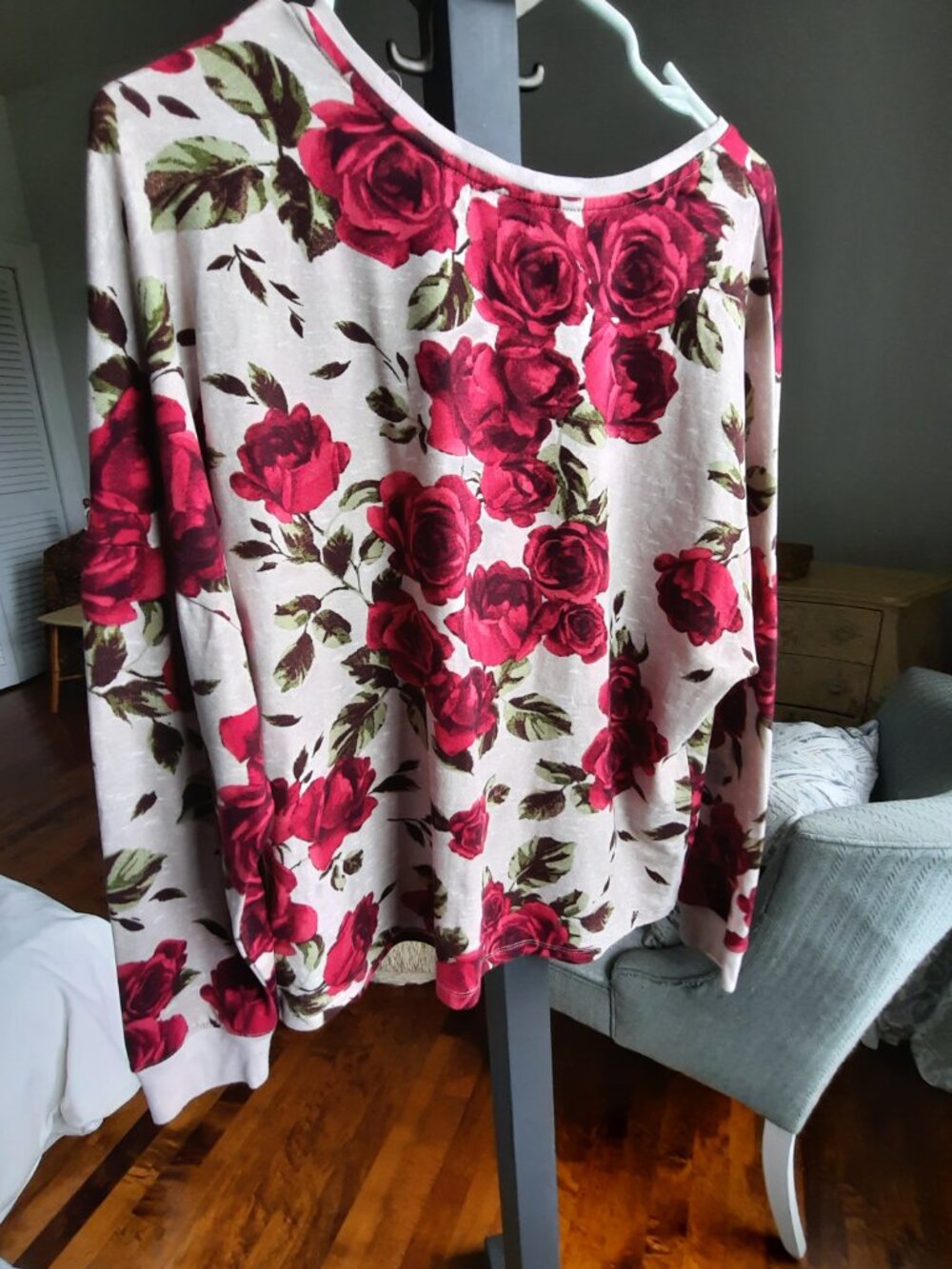 Betsey Johnson bold floral cotton tee - Picture 6 of 7